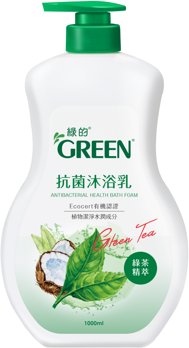 綠的抗菌沐浴乳－綠茶